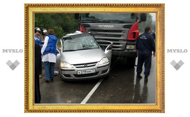 Под Тулой водитель "Опеля" погубил пассажира, выехав на встречку