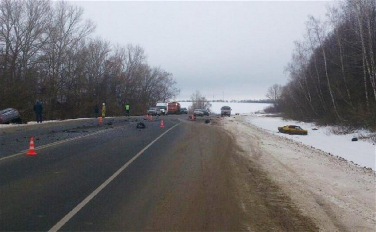 В ДТП в Плавском районе пострадали 10 человек