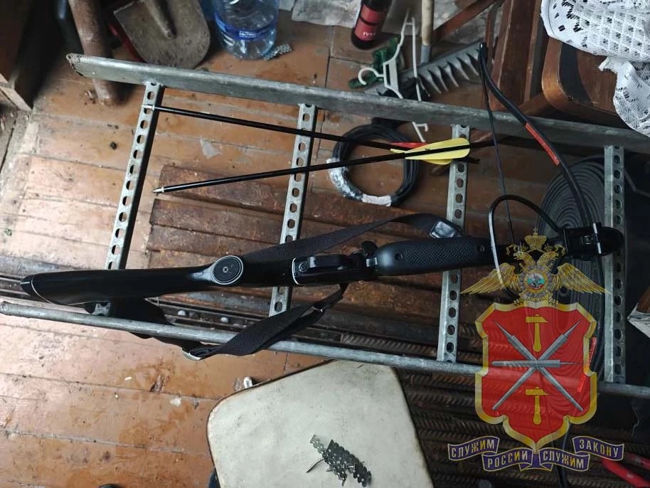 Пьяный туляк стащил из дачи в Барсуках арбалет и фонари