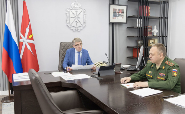 Дмитрий Миляев обсудил с военкомом Тульской области ход весеннего призыва