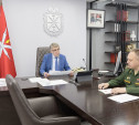 Дмитрий Миляев обсудил с военкомом Тульской области ход весеннего призыва