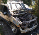 В Туле на улице Кабакова сгорел BMW-X5