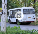 В Новомосковске водители автобусов не хотят ехать до конечной и паркуются на газонах