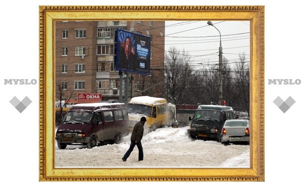 Тулу завалило снегом