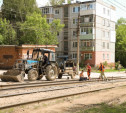 Как идет ремонт трамвайных путей на ул. Плеханова?