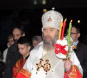 Тульский митрополит провел Пасхальное богослужение