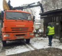 На улице Гоголевской снесли незаконные сараи