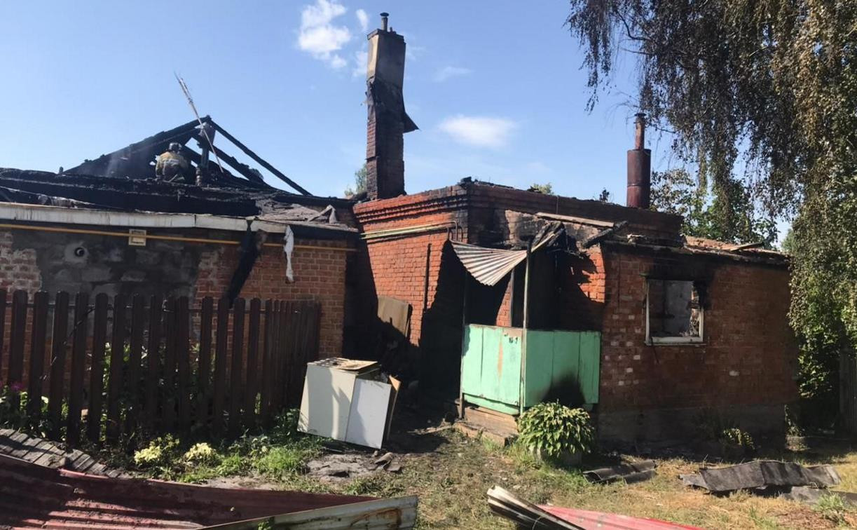 В Киреевском районе на пожаре погиб мужчина