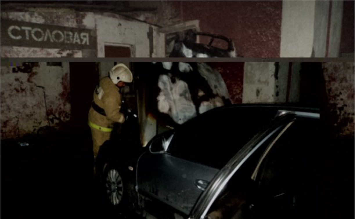 Ночью в Киреевске сгорел автомобиль