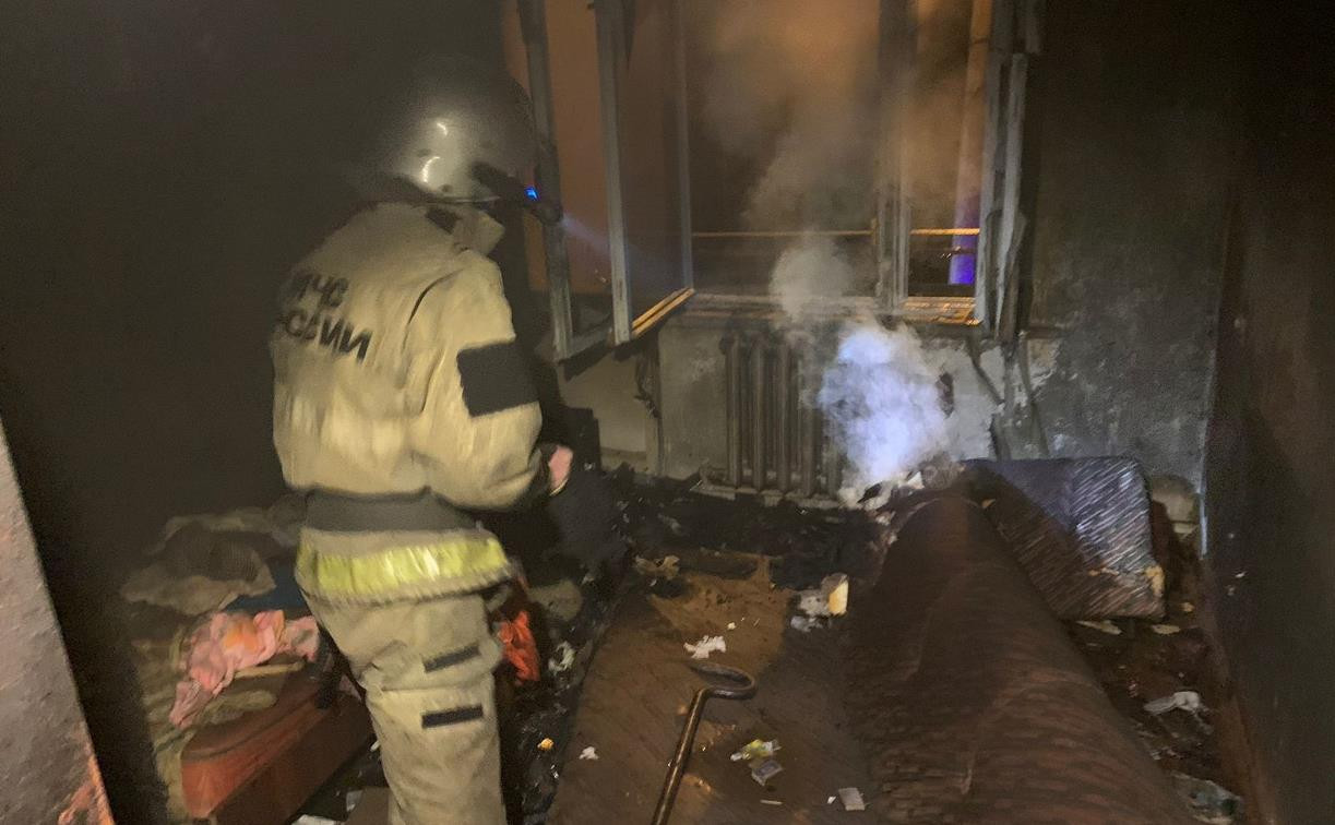 В Узловском районе при пожаре погибла пенсионерка 
