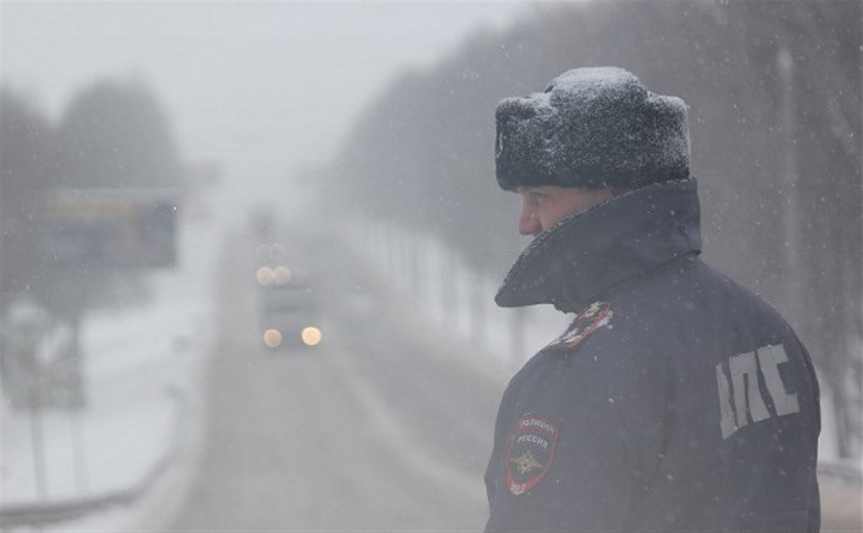 Тульское УГИБДД призывает водитель быть осторожными в связи с плохими погодными условиями 