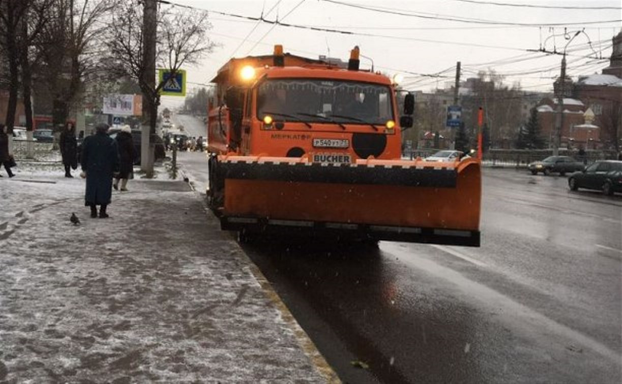 Улицы Тулы расчищают от снега 164 человека