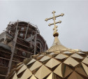 На строящийся в Мясново храм воздвигли купол и крест