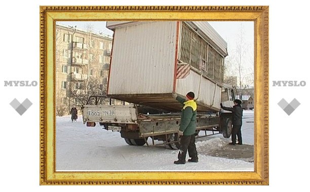 Тульские приставы снесли торговую палатку