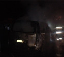 Ночью в Новомосковске сгорел микроавтобус