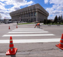 На каких улицах в Туле начали наносить дорожную разметку