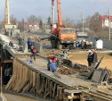 В Туле продолжается ремонт Московского путепровода