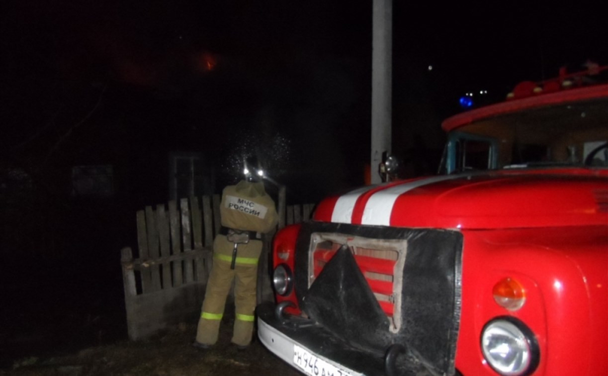 В Тульской области сгорел частный дом