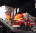 На Одоевском шоссе сгорел дом