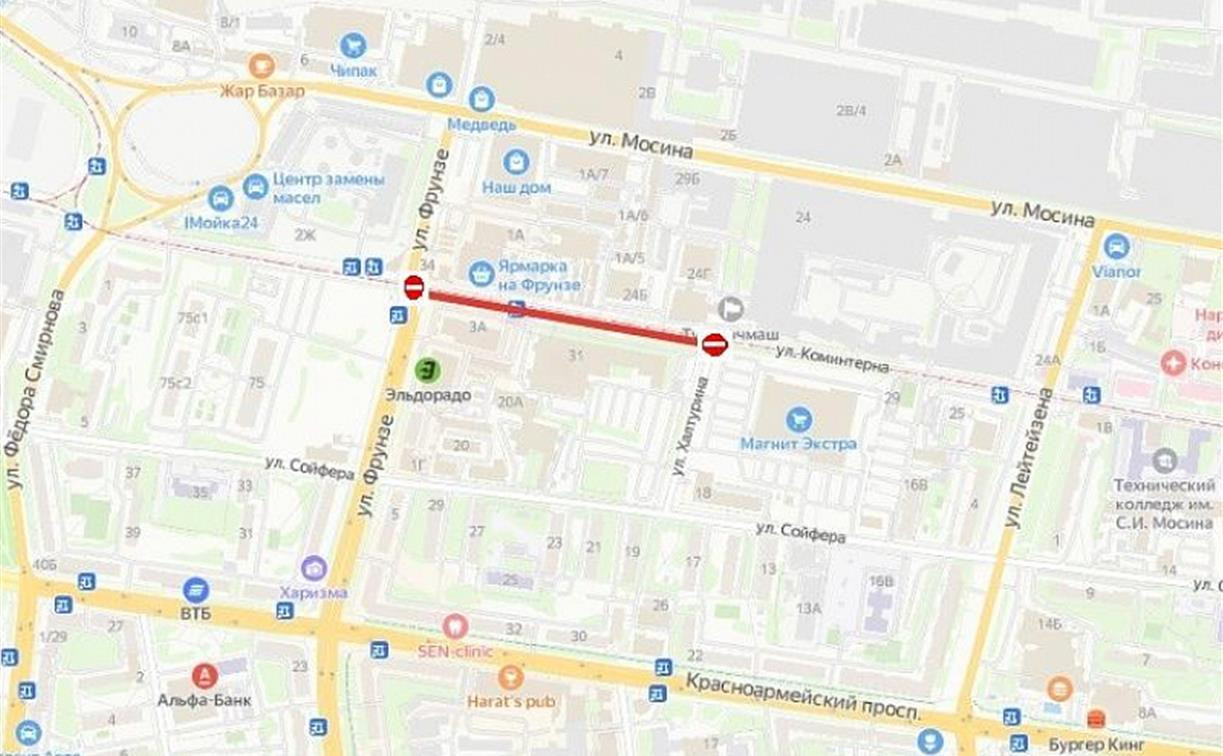 Ремонт трамвайных путей: часть улицы Коминтерна перекроют с 17 по 20 мая