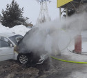Названа предварительная причина пожара в автомобиле на газовой заправке в Туле