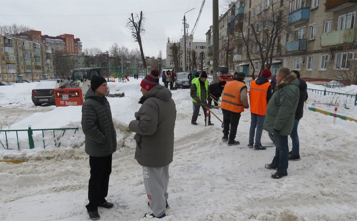 Сотрудники администрации Тулы проинспектировали уборку снега в городе