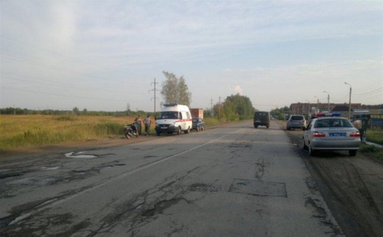 В Алексине водитель «ЗАЗ» сбил скутериста и скрылся с места ДТП