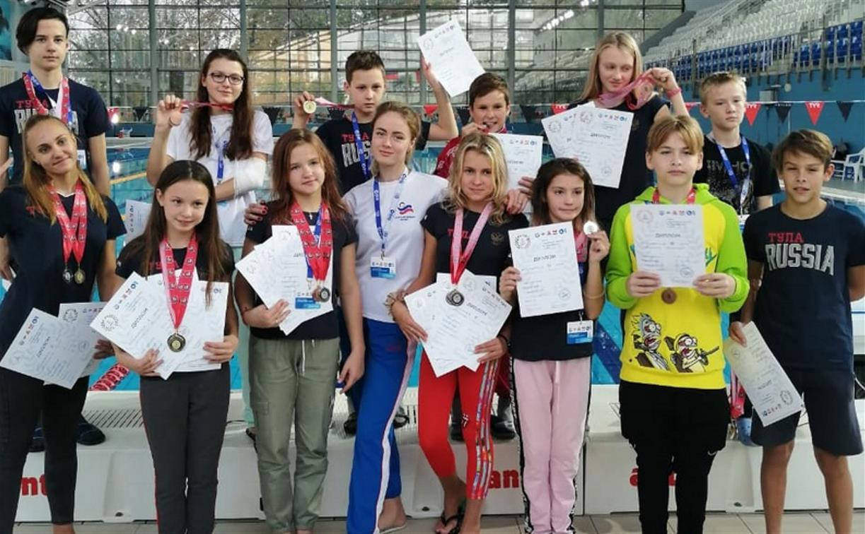 Тульские пловцы привезли с Кубка Москвы по подводному спорту 24 медали