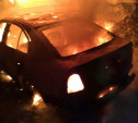 Ночью в Туле сгорела Škoda Octavia