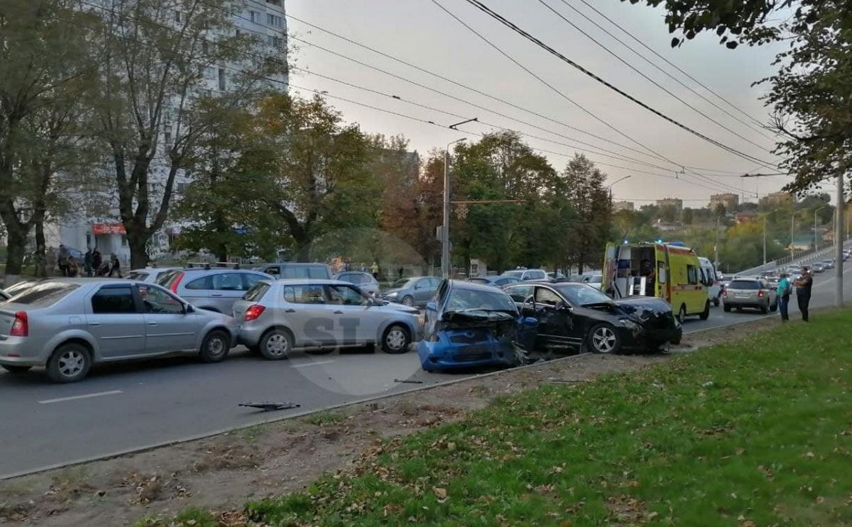 В Заречье столкнулись пять машин