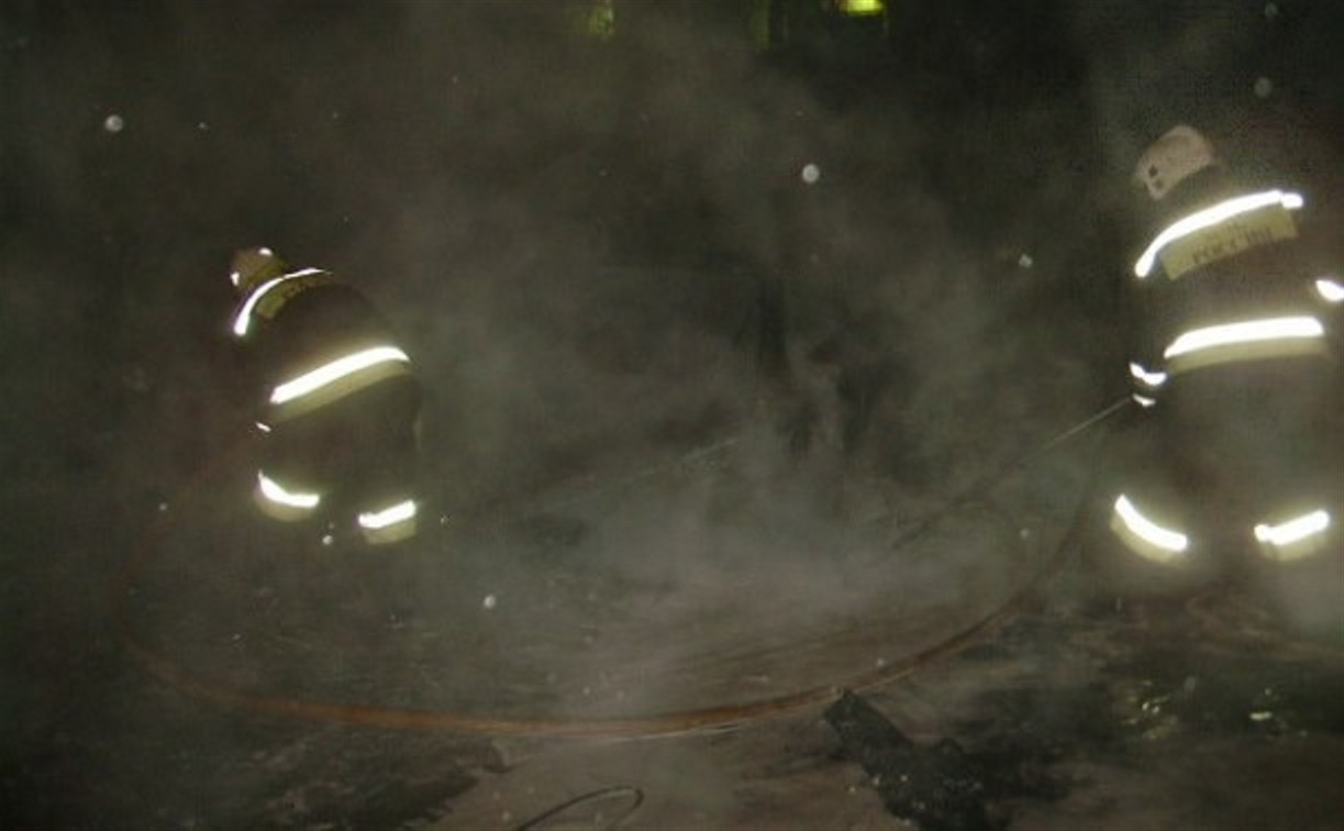 Ночью пожарные тушили две машины в Криволучье