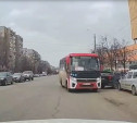 В Туле водитель автобуса с пассажирами захотел поехать по встречке