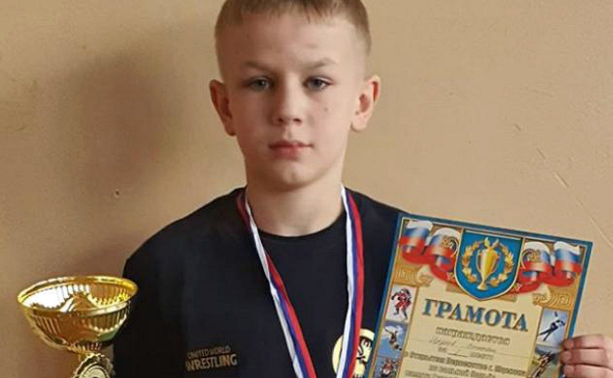 Юный тульский борец победил на соревнованиях в Мценске