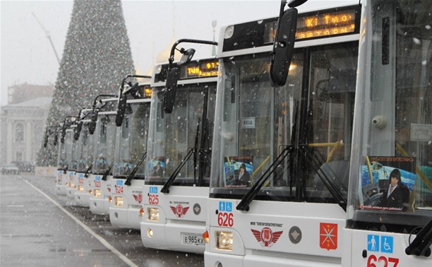 Автобусный парк пополнился 24 новыми низкопольными автобусами