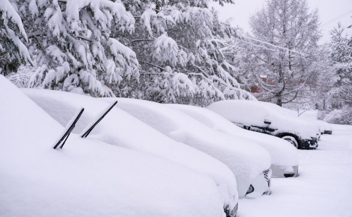 Из-за снегопада ГИБДД призвала туляков отказаться от поездок на личном транспорте