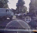 В Туле «семерка» жестко подбила «буханку»: видео столкновения