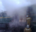 На железной дороге в Воловском районе загорелся грузовой поезд