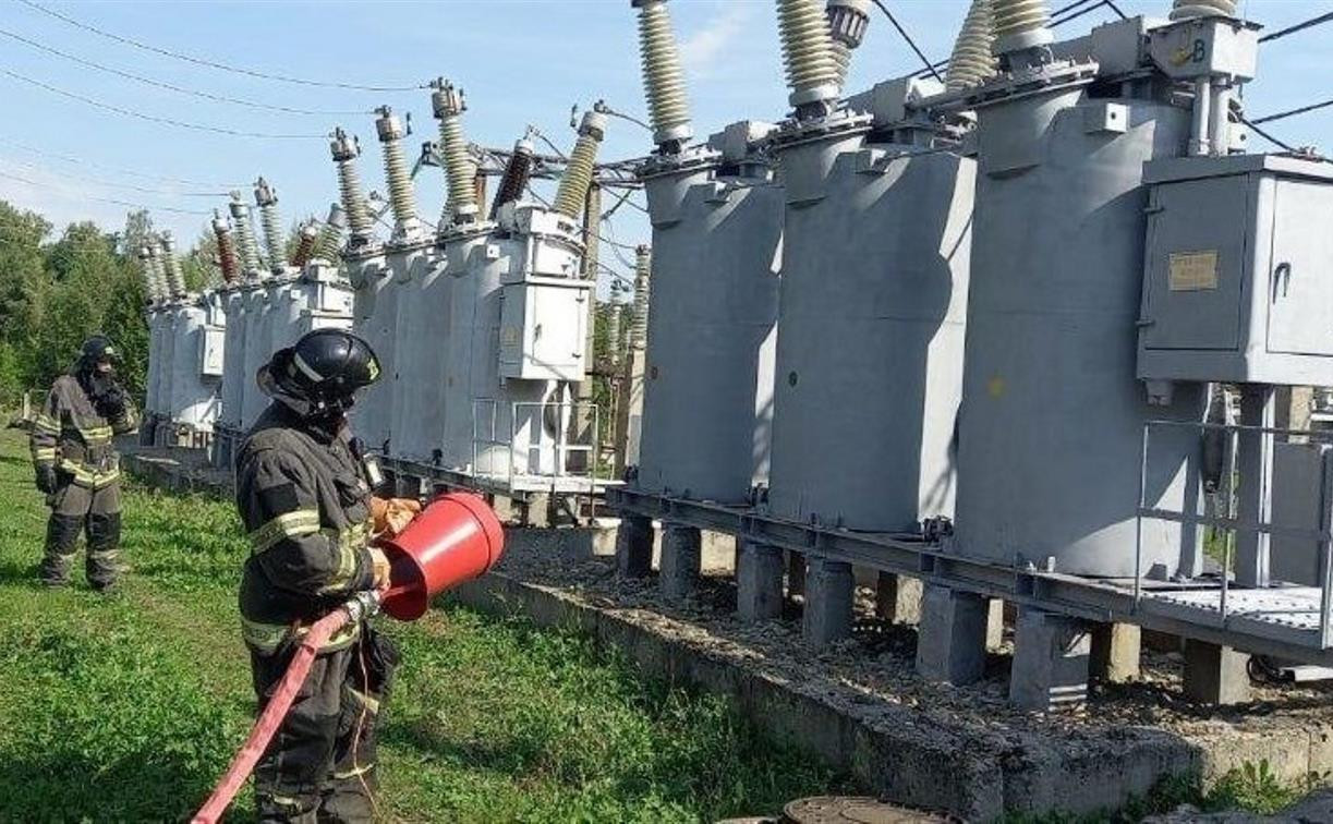 Тульские спасатели отработали ликвидацию аварий на энергосистемах