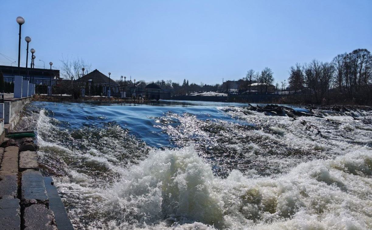 Уровень Упы в Туле постепенно поднимается: фото