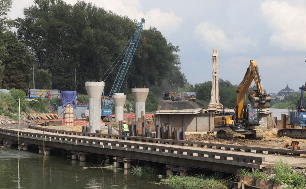 В Туле активно строят новый мост через Упу