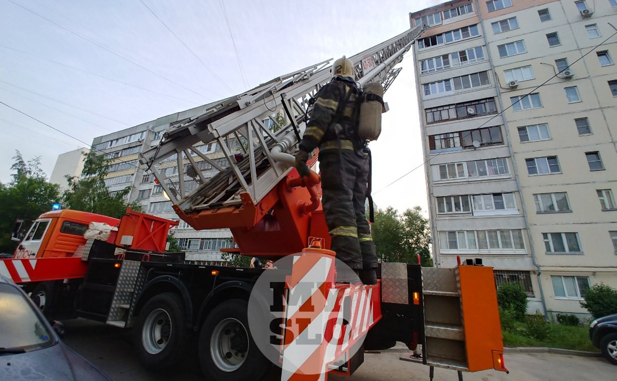 На ул. Степанова в Туле из горящей квартиры спасли двух человек