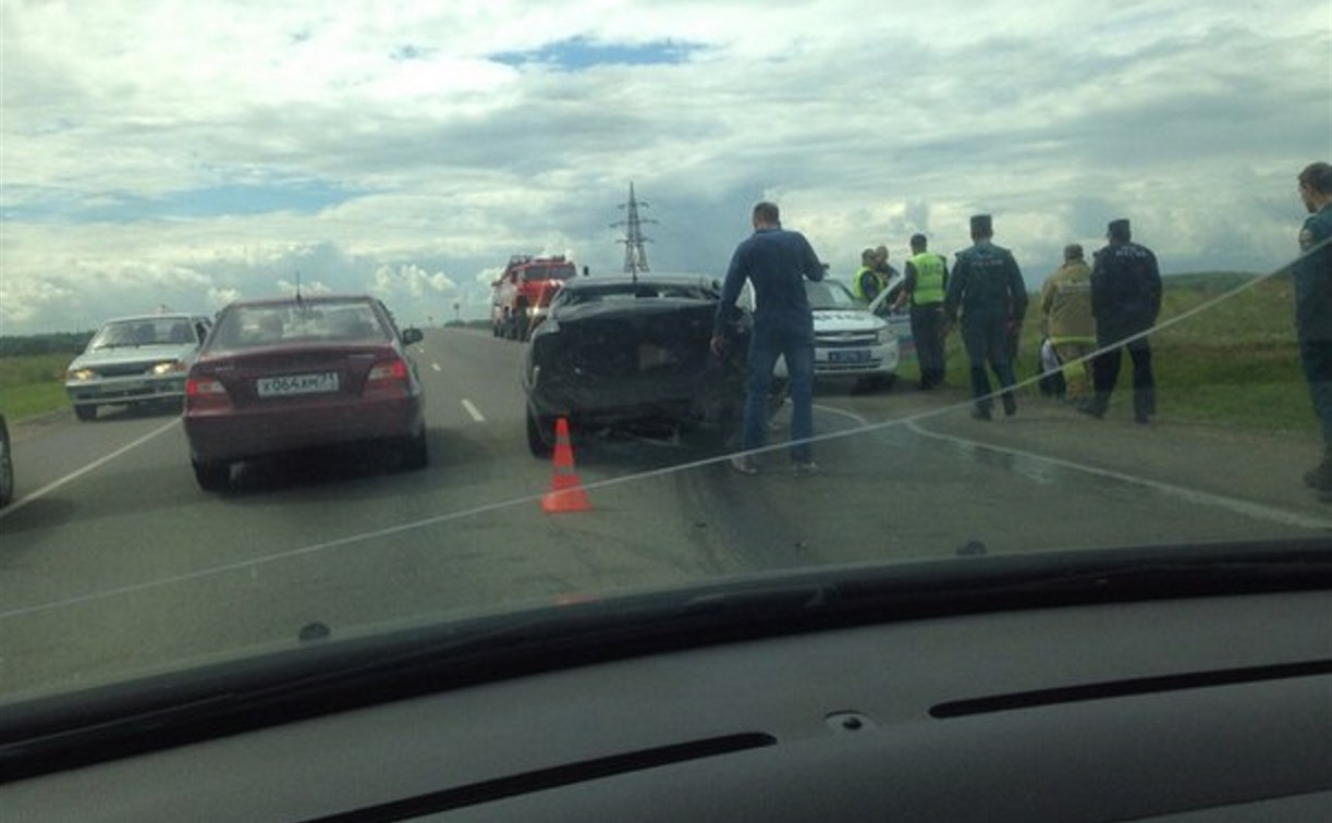 В Туле на Калужском шоссе произошло тройное ДТП