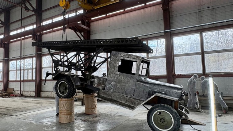 В Туле 29 апреля вернут на место отреставрированный макет «Катюши»