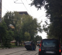 В Туле на улице Руднева перевернулся «Ниссан»
