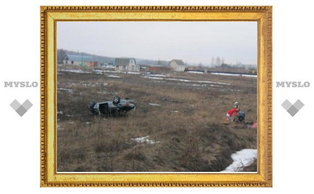 Под Тулой перевернулся БМВ