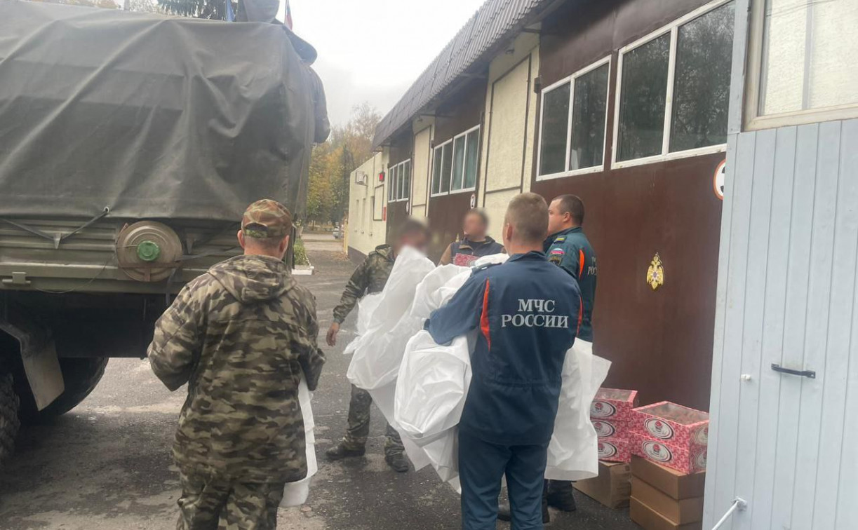 В Узловой спасатели отправили гуманитарную помощь в зону СВО