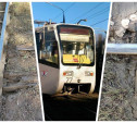 «Вердикт – срочный капремонт!»: активисты показали фотографии разбитых трамвайных путей на пр. Ленина