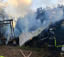 В Барсуках сгорела веранда: есть пострадавший