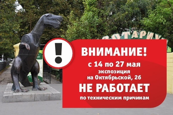Экзотариум в Заречье закрылся до 27 мая 