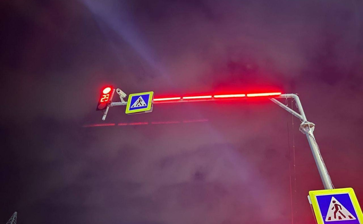 На Одоевском шоссе сразу девять светофоров стали «умными»